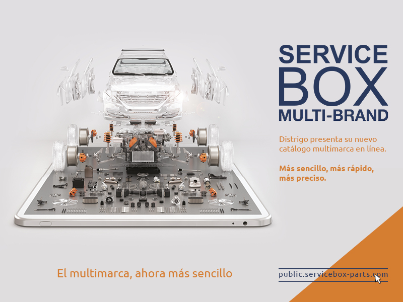 Distrigo presenta a nivel mundial “Service Box Multi-brand”, su nuevo catálogo electrónico de piezas de recambio multimarca