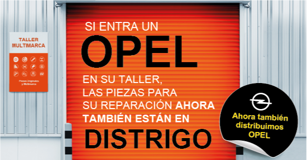 AHORA TAMBIÉN DISTRIBUIMOS OPEL